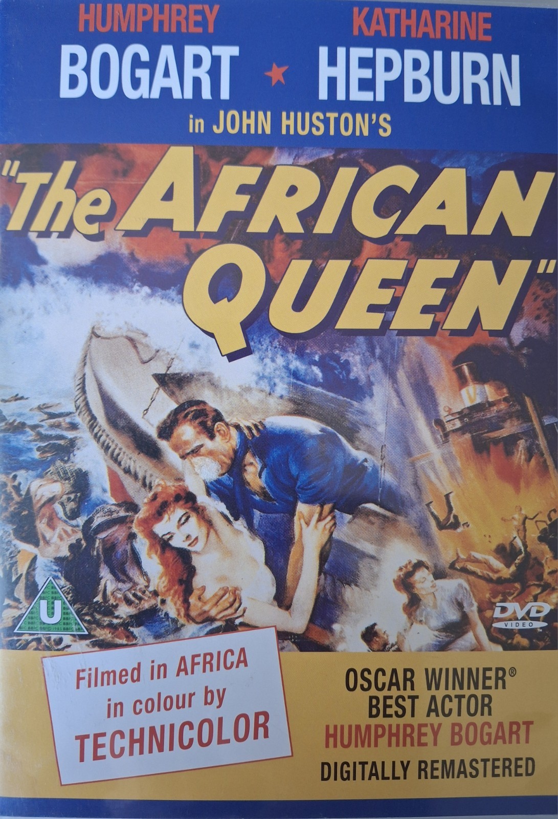 The African Queen (1951) DVD Humphrey Bogart Digitally Remastered EX Condition
