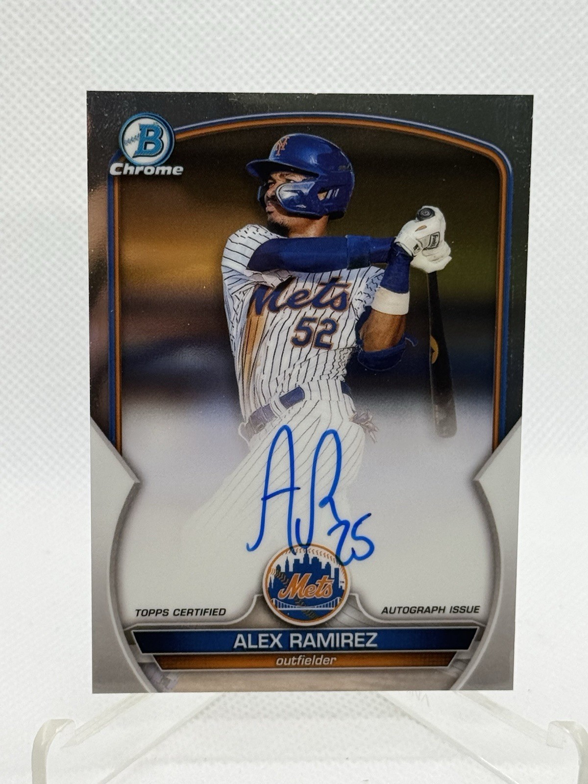 2023 Bowman - Chrome Prospect Autographs Alex Ramirez #CPA-AR (AU, RC)