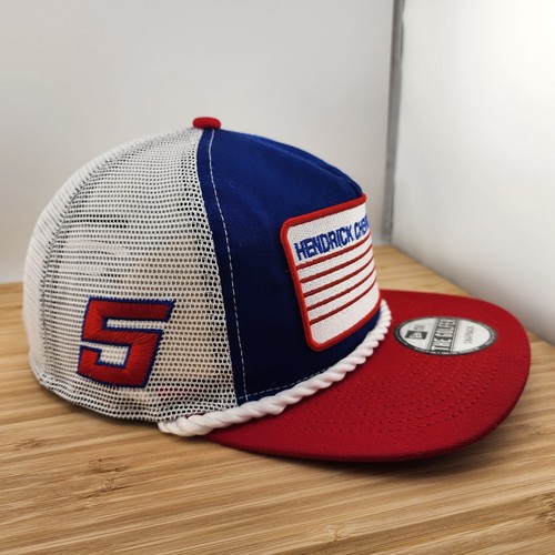 Hendrick Chevrolet Golfer Hat, Kyle Larson, Patch Cap w/Rope, NASCAR, Snapback - Picture 4 of 11