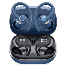 Wireless Earbuds, Bluetooth 5.4 Headphones Sport, Over Ear Buds 48 H, Blue