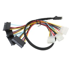 Serial ATA Cable 12Gbps High Speed SATA8087 SFF8482 4 Pin Adapter Line For ALUY