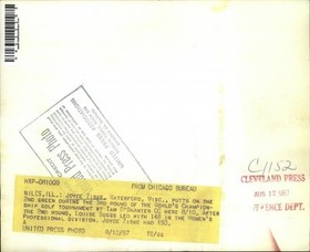 1957 Press Photo Joyce Ziske womens National Golf Tournament - nes11363