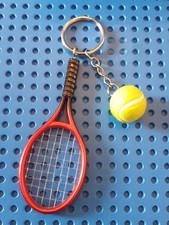 Schlüsselanhänger Tennisschläger in Rot - ...