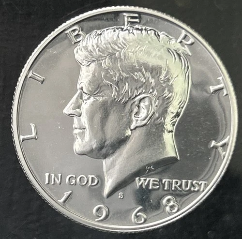 1968-S Kennedy Half Dollar Direct From Proof Set- 40% Silver!
