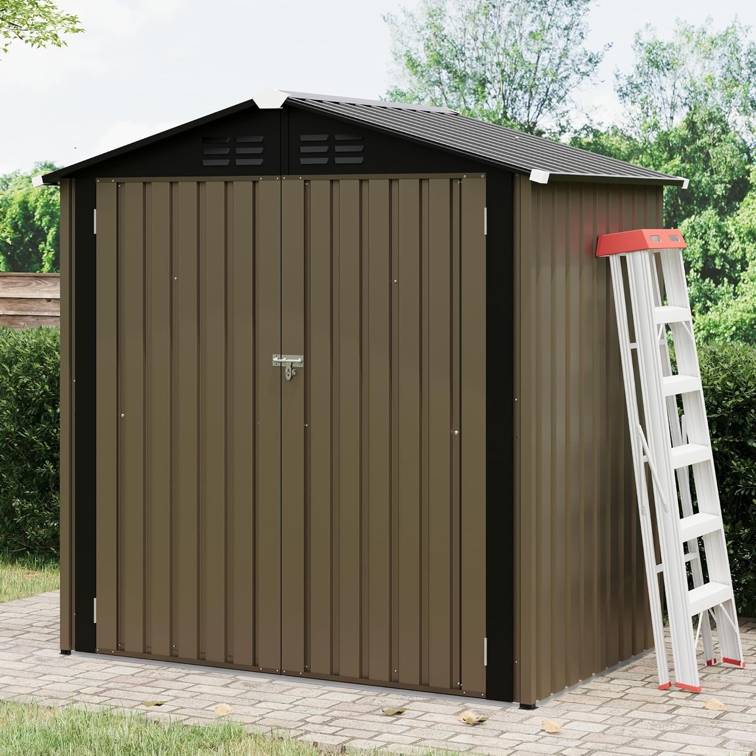130 Cu.ft Galvanized Steel With Sloped Roof