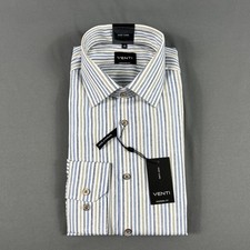 Venti Dress Shirt Button Down Easy Care Striped 40 15.75 Multicolor NWT MSRP 70