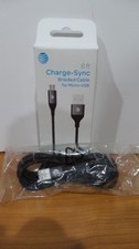 Charge-Sync Braided Cable for Micro USB 6 FT From ATT