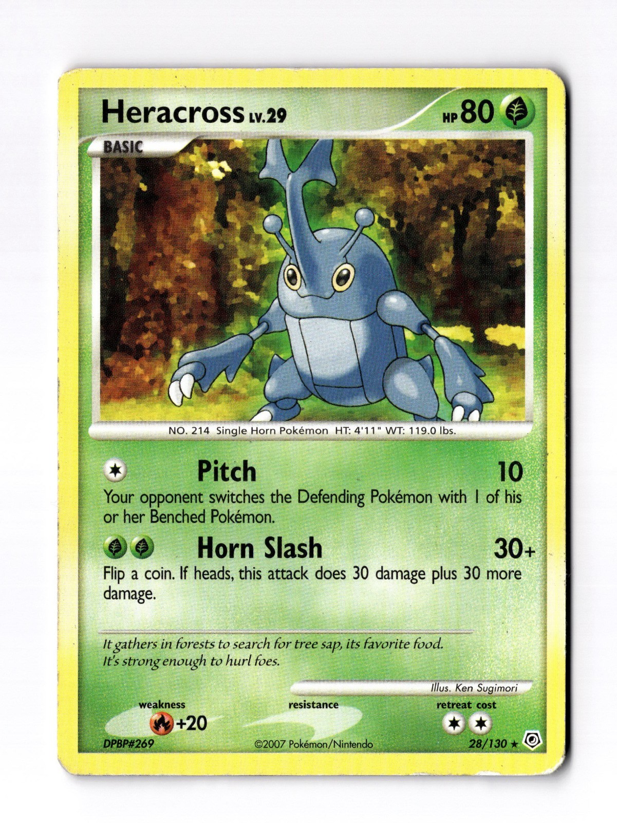 Heracross - Diamond and Pearl (DP) 28/130 / Rare