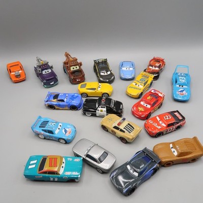 Disney Pixar Cars Diecast Toy Lot 19 cop Dinco Mator Nitroade Sheriff Mario