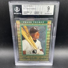 1992 Donruss Elite Series #18 Frank Thomas /10,000 BGS 9 MINT Chicago White Sox