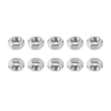 50Pack M4x0.7mm(DxL) Hex Nuts 304 Stainless Steel Hexagonal Nuts Silver