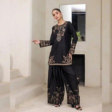 Designer Indian Pakistani top plazzo Bollywood Dress Party Wear Suit wedding