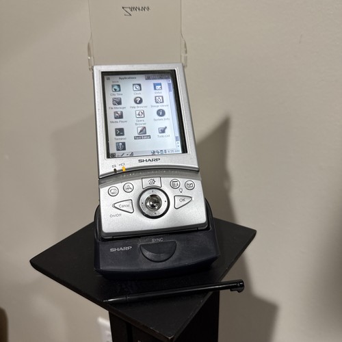 Funktionierender Sharp Zaurus SL-5000D PDA - mit Halterung, Festplatte, Handbücher, Stylus & Box