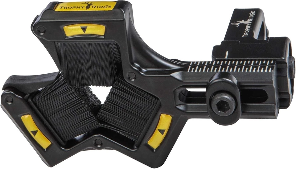 Archery Arrow Rest V-Shaped Whisker Biscuit Durable Aluminum Black - Image 3 of 4