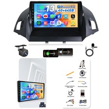 Auto Radio Stereo 4G 64G 5G WiFi 9" GPS RDS SWC WiFI for Ford Escape 2013-2018