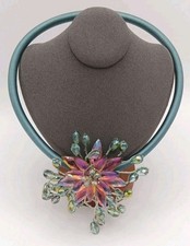 Crystal Aurora Borealis Collar Statement Necklace