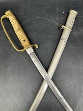 WWII Japanese Army Officer Sword Kyu Gunto Type 19 Saber Scabbard Unstamped