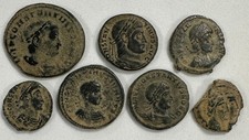 Late Roman AE Constantine Era Ancient Coins - Group of 7