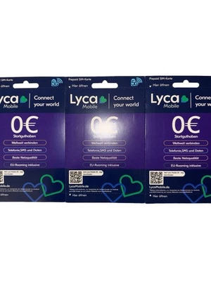 Ano-Sim LycaMobile Prepaid Sim Card SIM Karte (0€*)- NEW OVP (PRE-ACTIVATED) - Bild 1 von 2