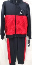 NEW 75B708-023 Jordan Essentials Black Jacket Pants Track Suit Toddler Boys 4T