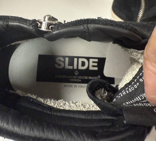 Golden Goose Black Suede High Top Slide Sneakers Size 38 - 8 - Picture 4 of 8