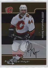 2001-02 ITG Be A Player Signature Series Gold Rob Niedermayer #151 Auto 08wd