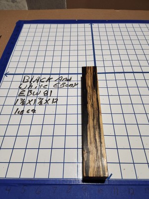 Black and White Ebony  Wood turning  blank  1 7/8 ''x 1 7/8 ''x   12 '' EBW81