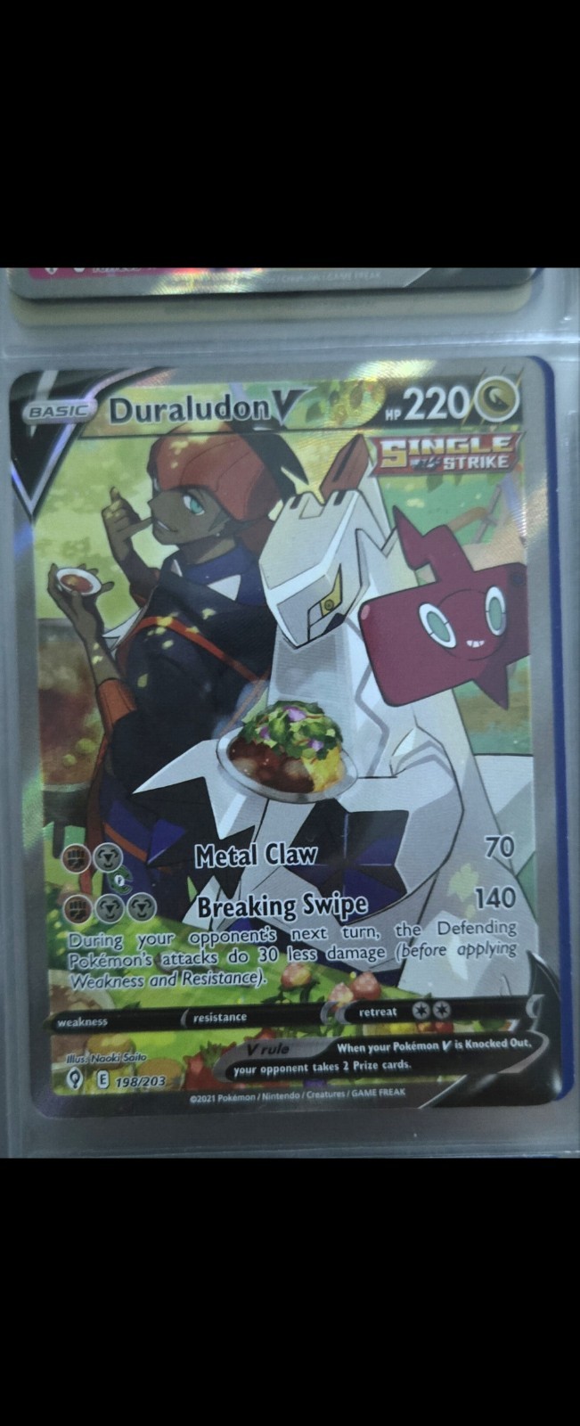 Duraludon V (Alternate Full Art) 198/203 SWSH07: Evolving Skies Holo