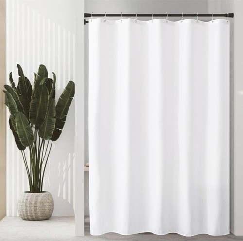 60" Width x 72" Length Stall Fabric Shower Curtain Liner with 3 Magnets,Water...