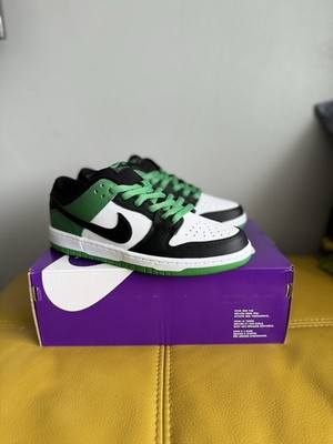  Brandneu Nike Dunk Low Pro SB Turnschuhe Classic Grün Schwarz Weiß UK 8 US 9 