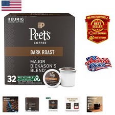 Peet's Dark Roast Keurig K-Cup Pods - Major Dickason's Blend, 32 Count Box