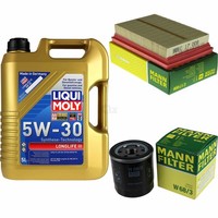 Mann Inspektionspaket 5L Liqui Moly Longlife 5W-30 FüR Toyota Yaris 1.5 Hybrid
