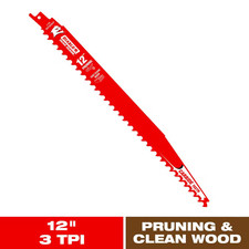 12 In. 3 TPI Demo Demon Carbide Teeth Reciprocating Saw Blade for Pruning and Cl