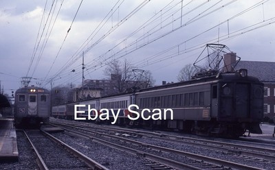 Original 35mm Kodachrome Dia PC Penn Central Railroad SEPTA Trains 1980