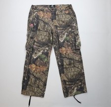 Vtg Y2K Streetwear Womens 2XL Faded Mossy Oak Camouflage Wide Leg Cargo Pants