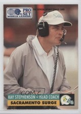 1991 Pro Set WLAF Kay Stephenson #140 te2