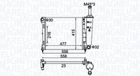 Magneti Marelli KüHler WasserküHler MotorküHler FüR Fiat 500 Ford KA 312 RU8