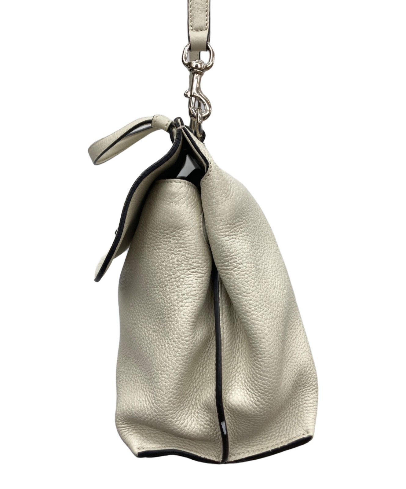 Gucci Bamboo Daily Medium Handbag Ivory Leather 392013 Italy Shoulder SN2574 thumbnail 14