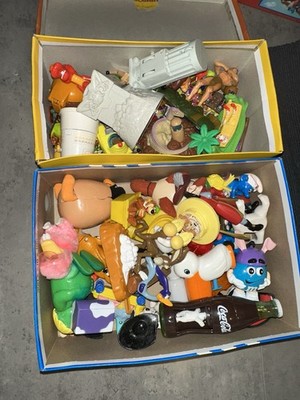 Vintage Figuren Konvolut Dachbodenfund McDonald s, Coca Cola, M&Ms, Ü Ei Figuren