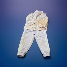 Adidas Girls Jacket/Pants Set Size 12 months Camo Print Full Zip Pockets Used