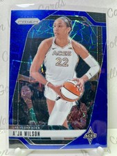 2024 Panini Prizm WNBA Blue Velocity Prizms #86 A'ja Wilson Las Vegas Aces