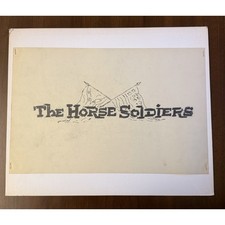 The Horse Soldiers John Wayne - Original Hand Drawn Title Concept Art Joe Musso
