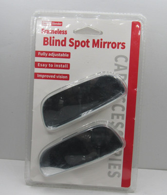 BLIND SPOT MIRRORS FRAMELESS STICK-ON NIP ADJUSTABLE & EASY TO INSTALL