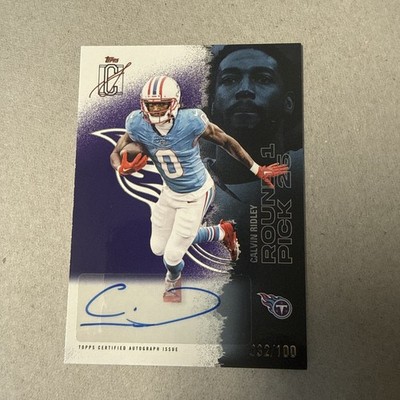 Topps Signature Class 2025 Calvin Ridley Titans Auto /100 #99