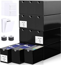 Trading Card Storage Box 12 Drawers Cardboard Organizer for Top Loaders TCG MTG