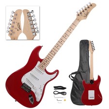 New Maple Red Right Handed Electric Guitar w/ Case