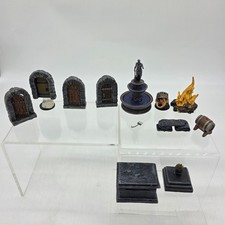 WizKids Fantasía Mazmorra Puertas Fuente Fuego Barril Terreno Accesorios Lote RPG