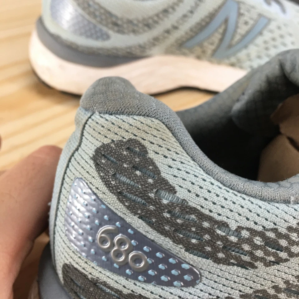 New Balance 680v6 Zapatos Mujer 10 Tenis para Correr Azul Con Cordones Parte Superior Baja Comodidad Foto 4 de 4