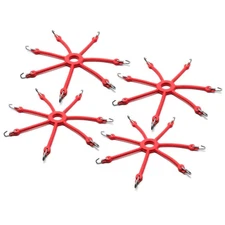 4PK Tire Chain 0217 Light Truck Rubber Adjuster Spider Bungee Fits 11"-16" Rims