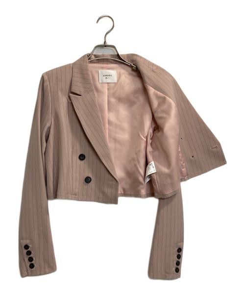 Ameri                    STRIPE SHORT JACKET pink… - image 3